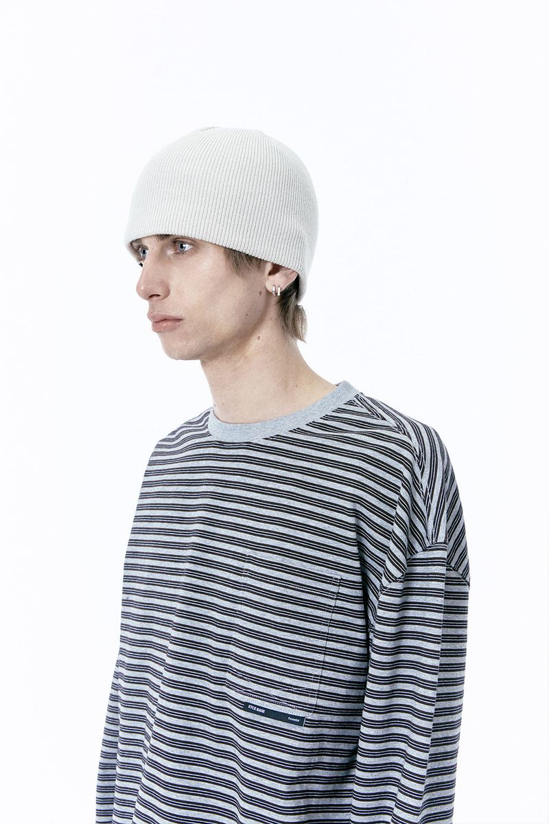 LABEL BEANIE (BEIGE)