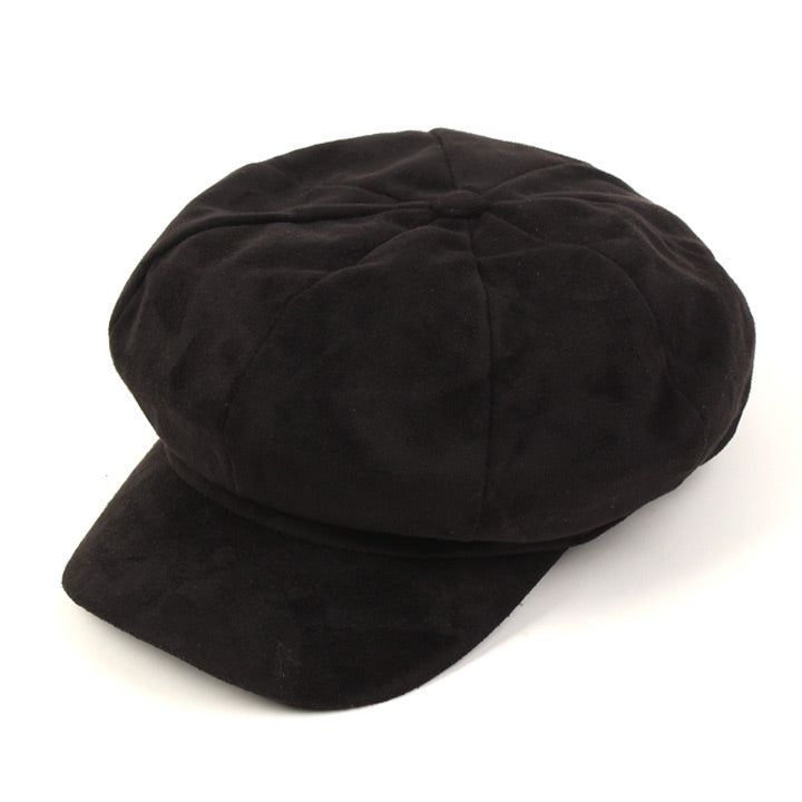UNIVERSAL CHEMISTRY(ユニバーサルケミストリー)の「Suede Black Newsboy Cap(Hats)」