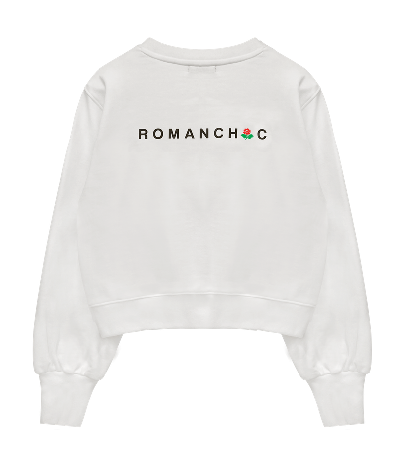 Satin layered sweatshirt