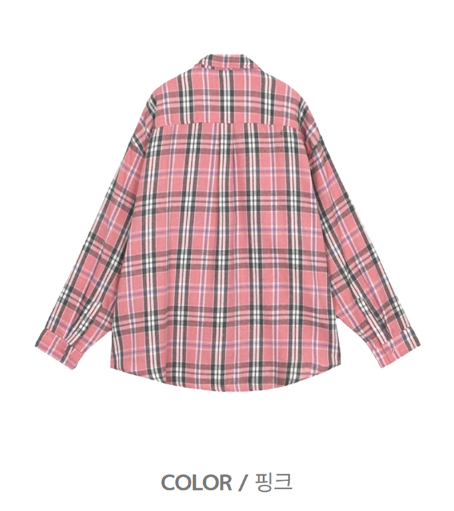 Anu Overfit Check Pattern Shirt
