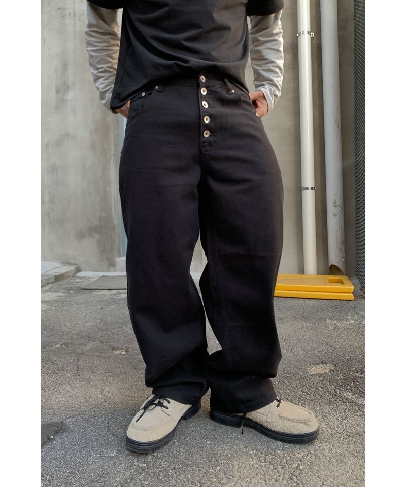 sobaq（ソバック）の「Pinter button fly curved cotton pants（Pants）」