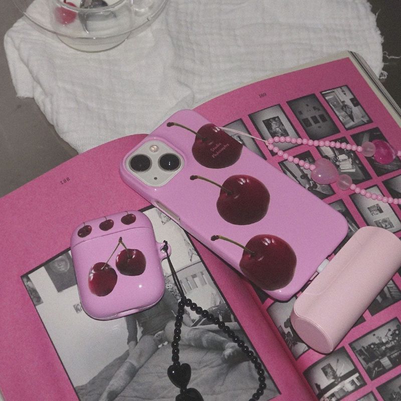 Hard Cherry Airpod Case