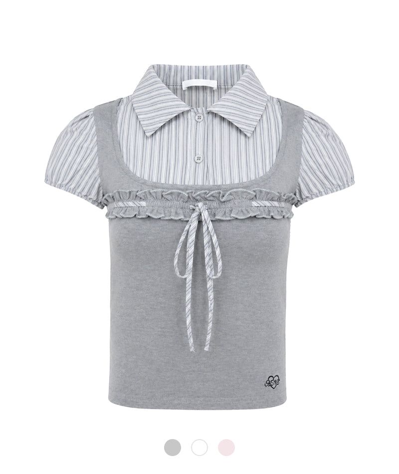 Cozy&Kitsch（コージーアンドキッチ）の「Tavi Ribbon Layered Blouse（Tops）」