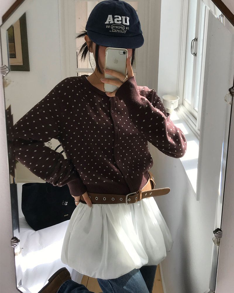 [ORIGINAL] Poky Dot Knit Cardigan