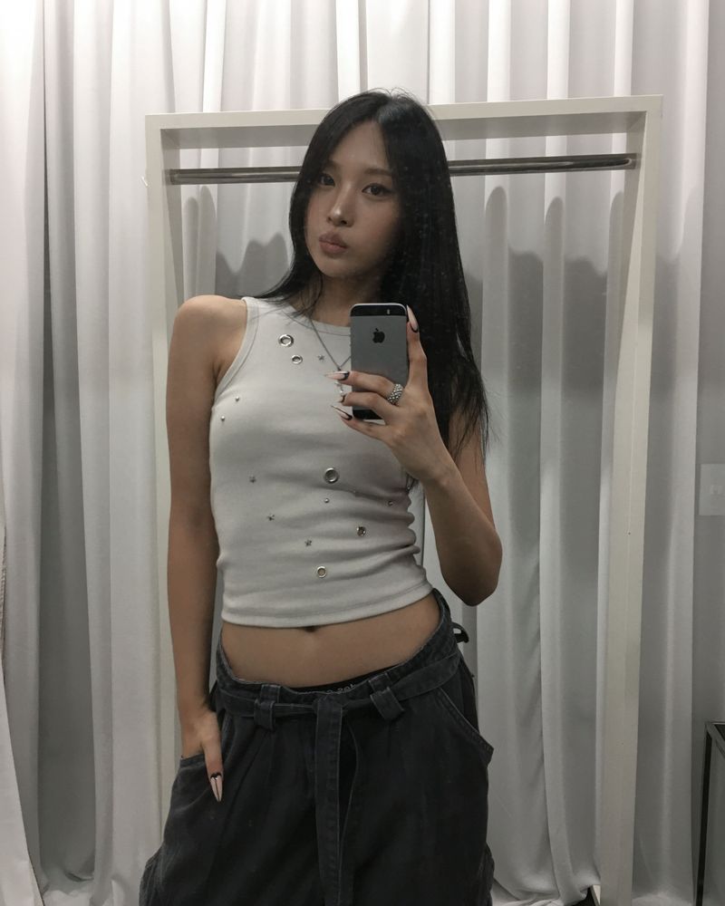 Belted dying cargo pants