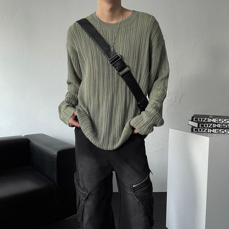 Ford Diagonal Zipper Cargo Wide Denim Pants (DP37657)