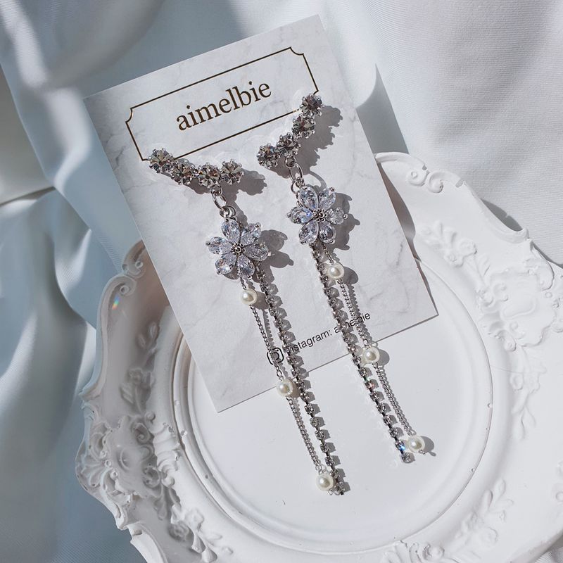 [IU Earring] Daisy Wing Earring - Longdrop (Silver color)