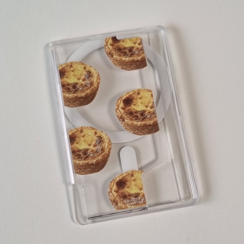 Egg Tart MagSafe Transparent Card Wallet
