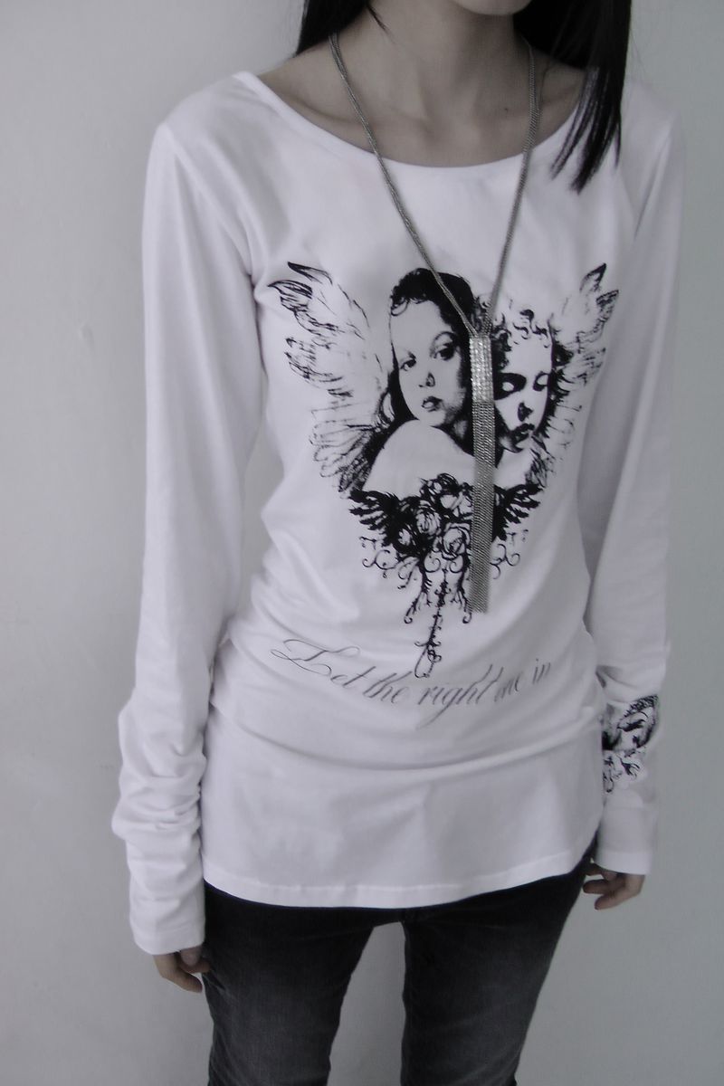 dydoshop（ダイドーショップ）の「Arc Angel long sleeves (white)（Tops）」