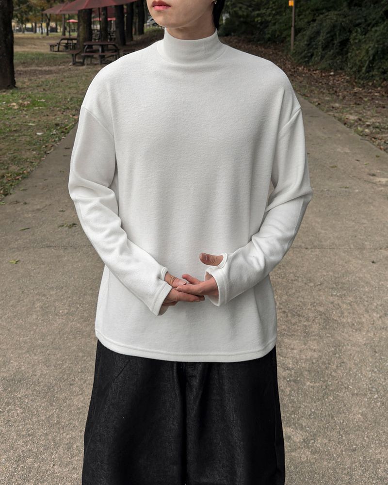 Shadow Fleece Warmer Half Neck T-Shirt