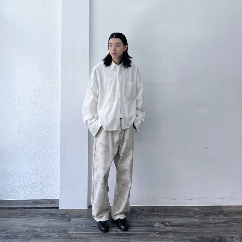 Mist Dyed Wide Pants