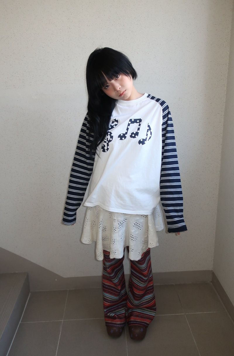 メロディラグランTシャツ