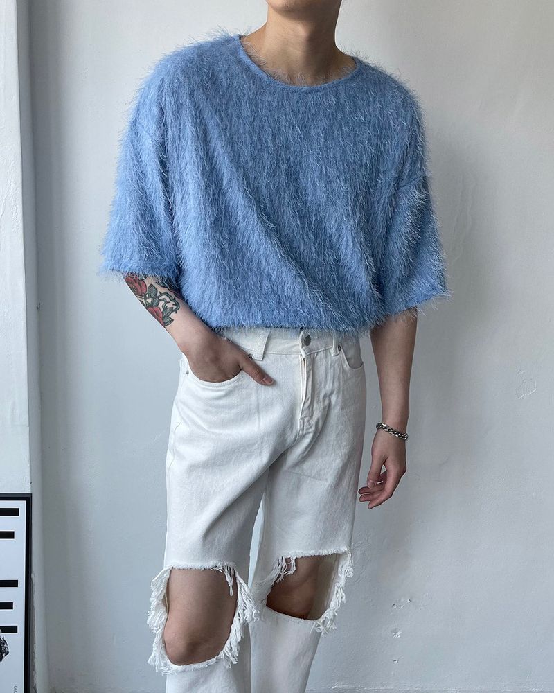 COZINESS（コジネス）の「90's Sol Mohair Short-Sleeved T-Shirt (3 colors)（Tops）」