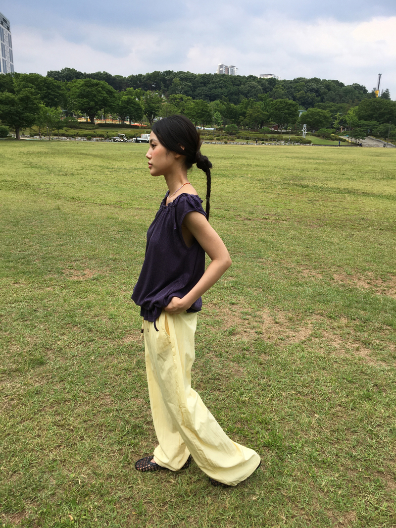 Park Wood String Pants (3color)