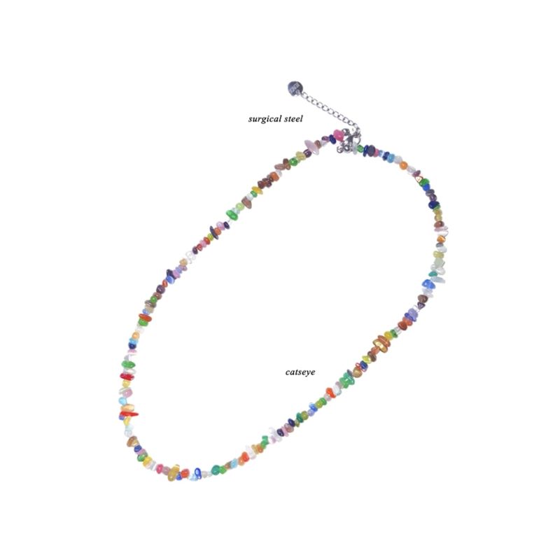 mini gemstone necklace (mix)