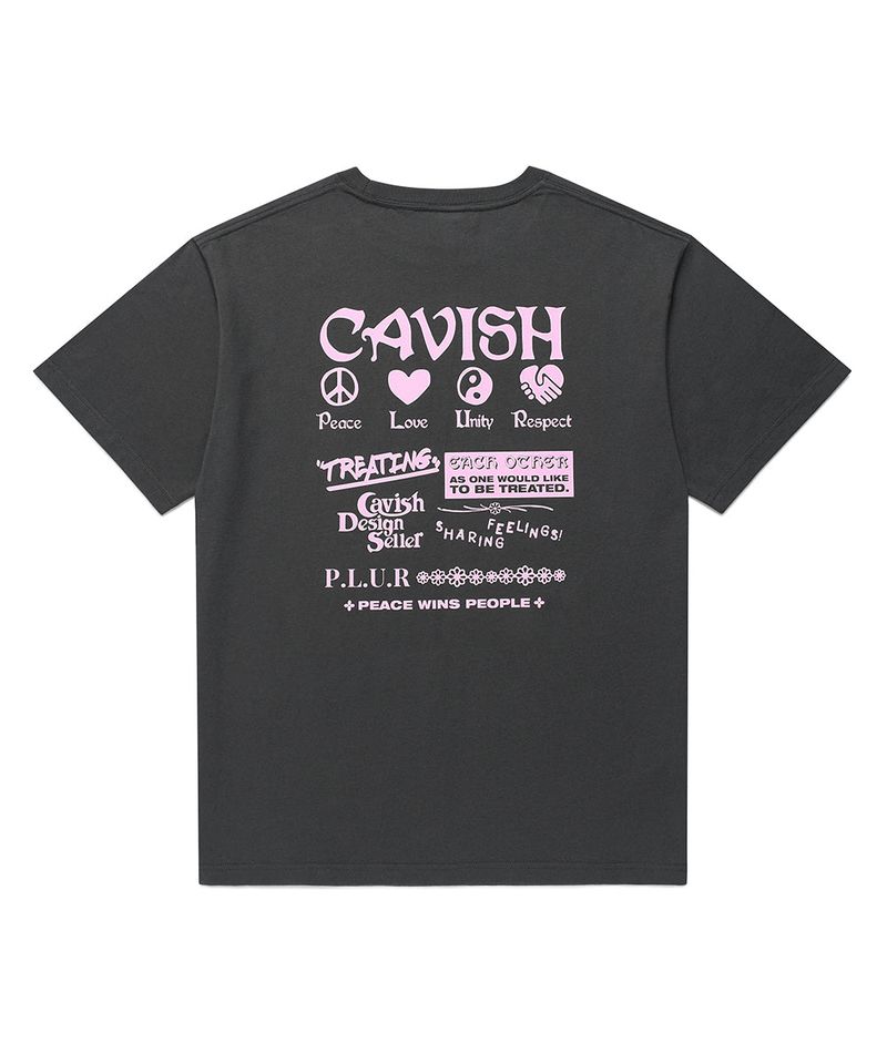 cavish（カビシ）の「PLUR SS TEE CHARCOAL(CV2BMMT515A)（Tops）」