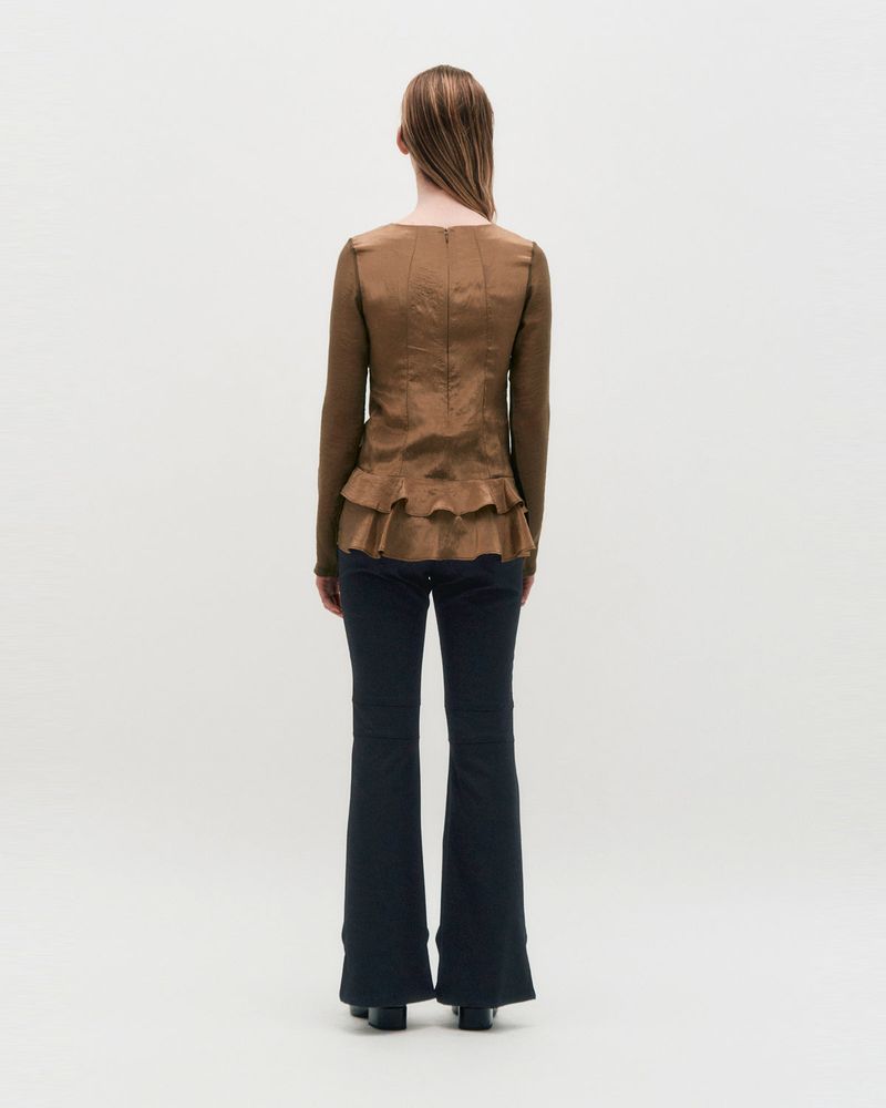 Pinched Slit Pants _ Black