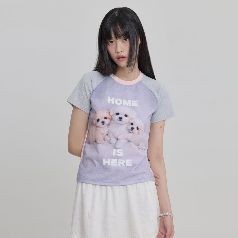 WaiKei(ワイケイ)の「Maltese & Maltipoo Half Sleeve T-shirt(Tops)」