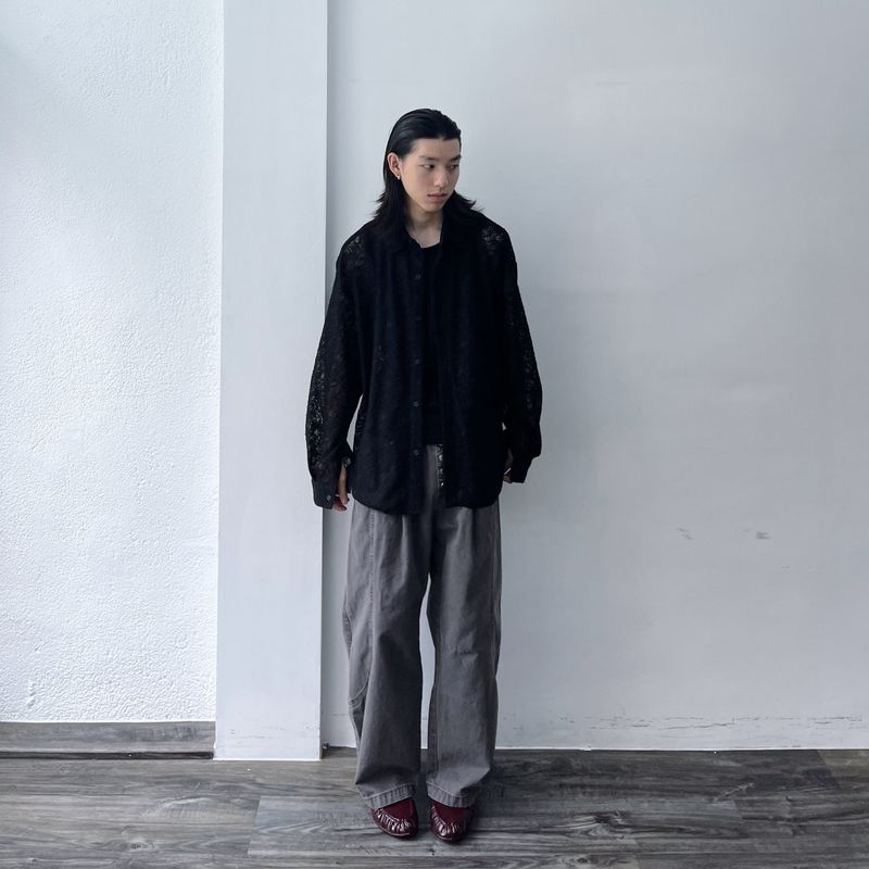 Shadow Textured Sheer Shirt