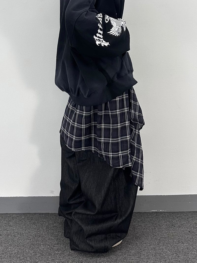 dirty eagle hooded zip-up