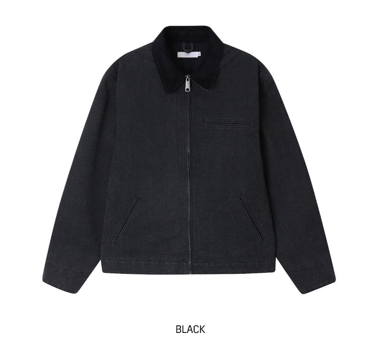 Fairy color matching work jacket