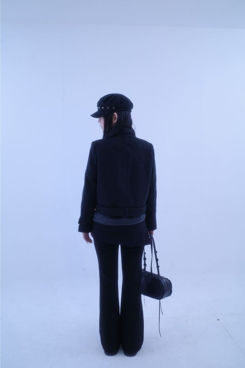 Zero belt short coat (2color)