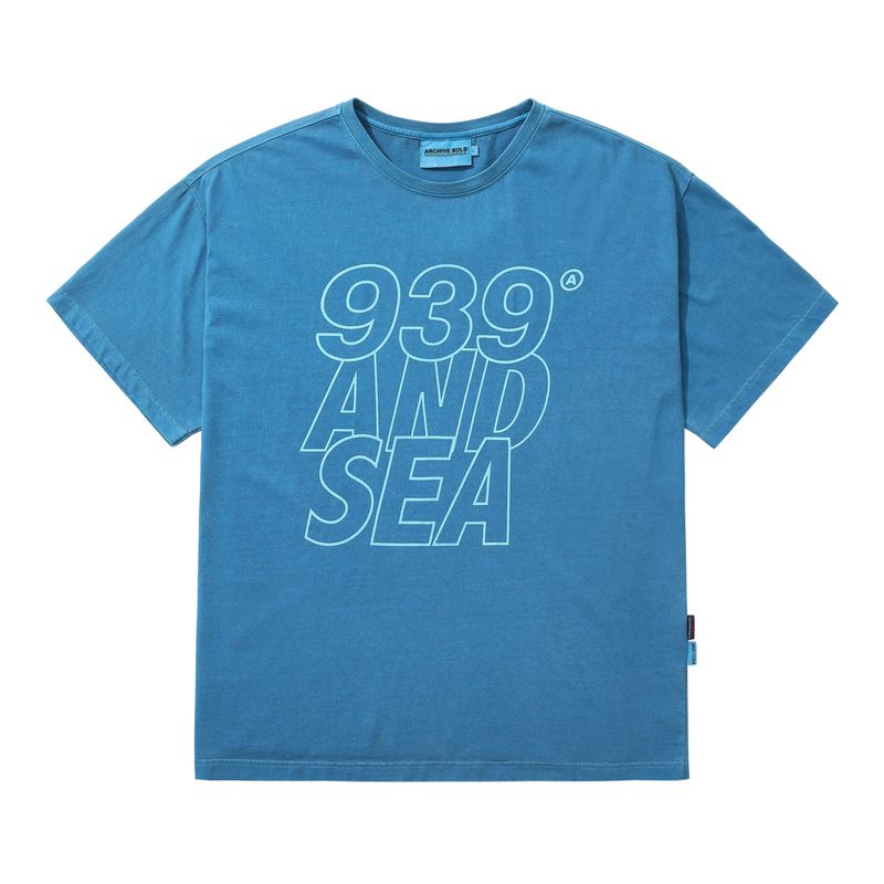 ARCHIVE BOLD（アーカイブボールド）の「AB X WIND AND SEA T-SHIRTS (BLUE)（Tops）」