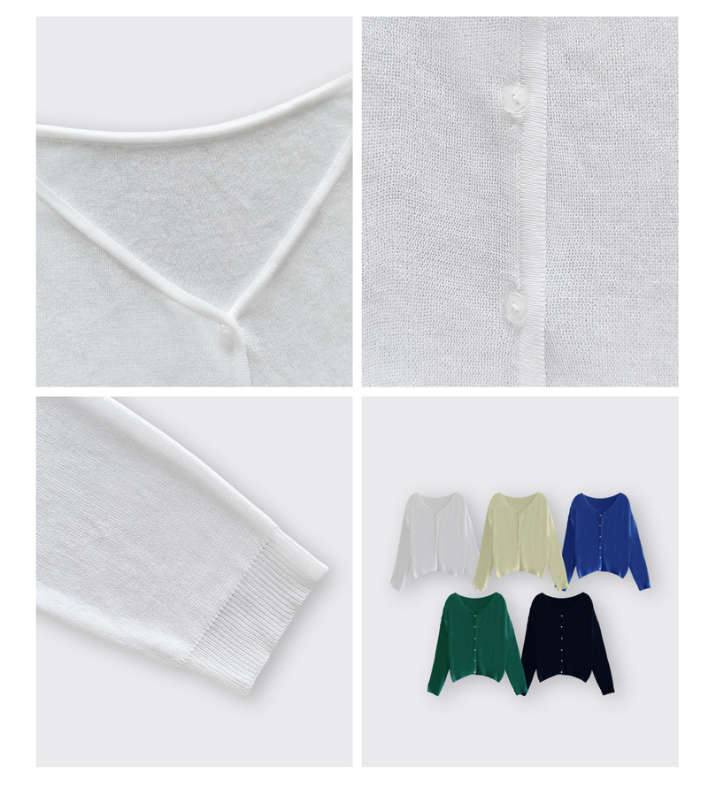 Devon Summer Knit Cardigan / 5 colors