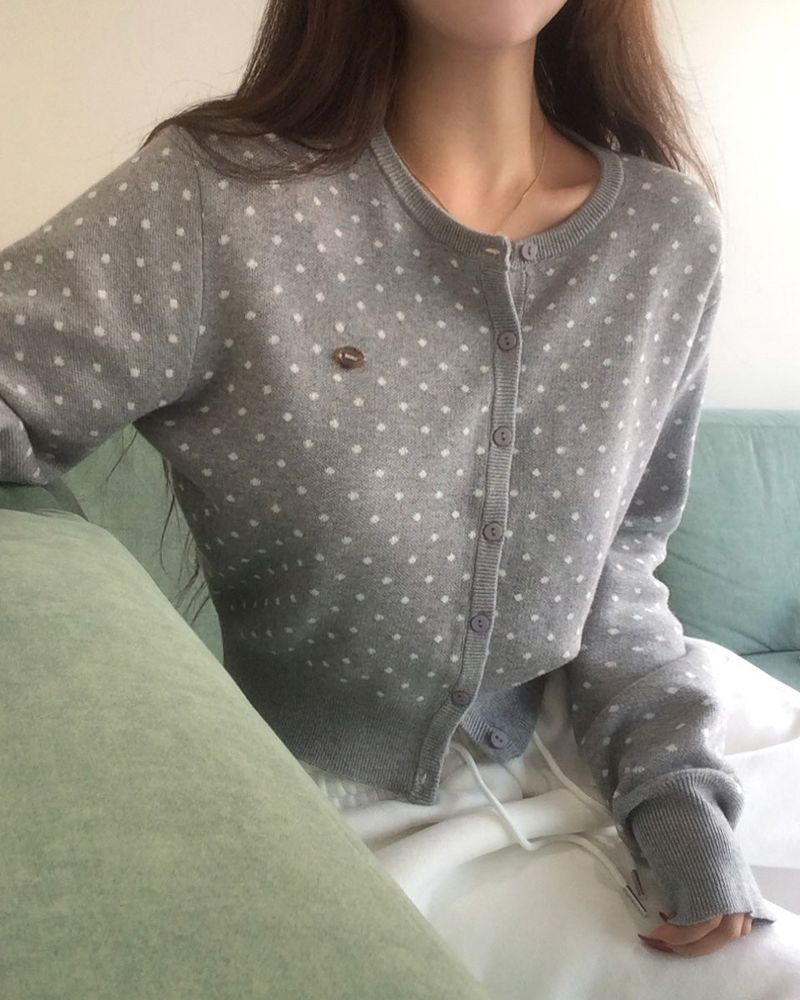 [ORIGINAL] Poky Dot Knit Cardigan