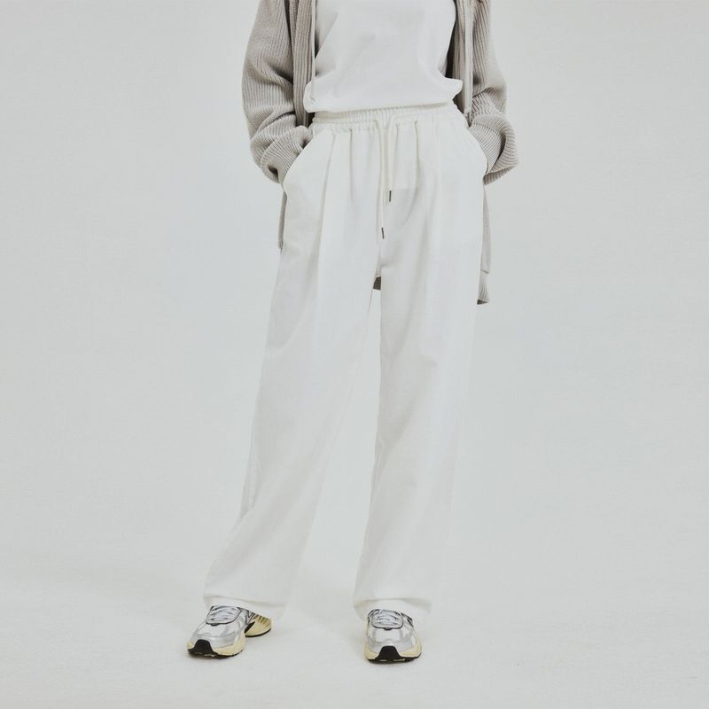 Easy Linen Semi-Wide Banding Pants_7olor