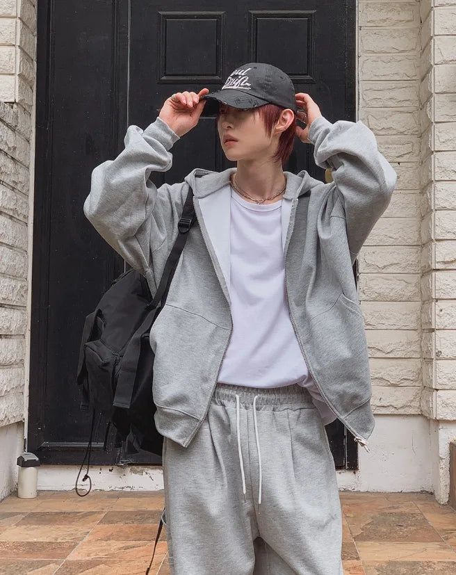 Jet Overfit Pile Hood Zip-Up
