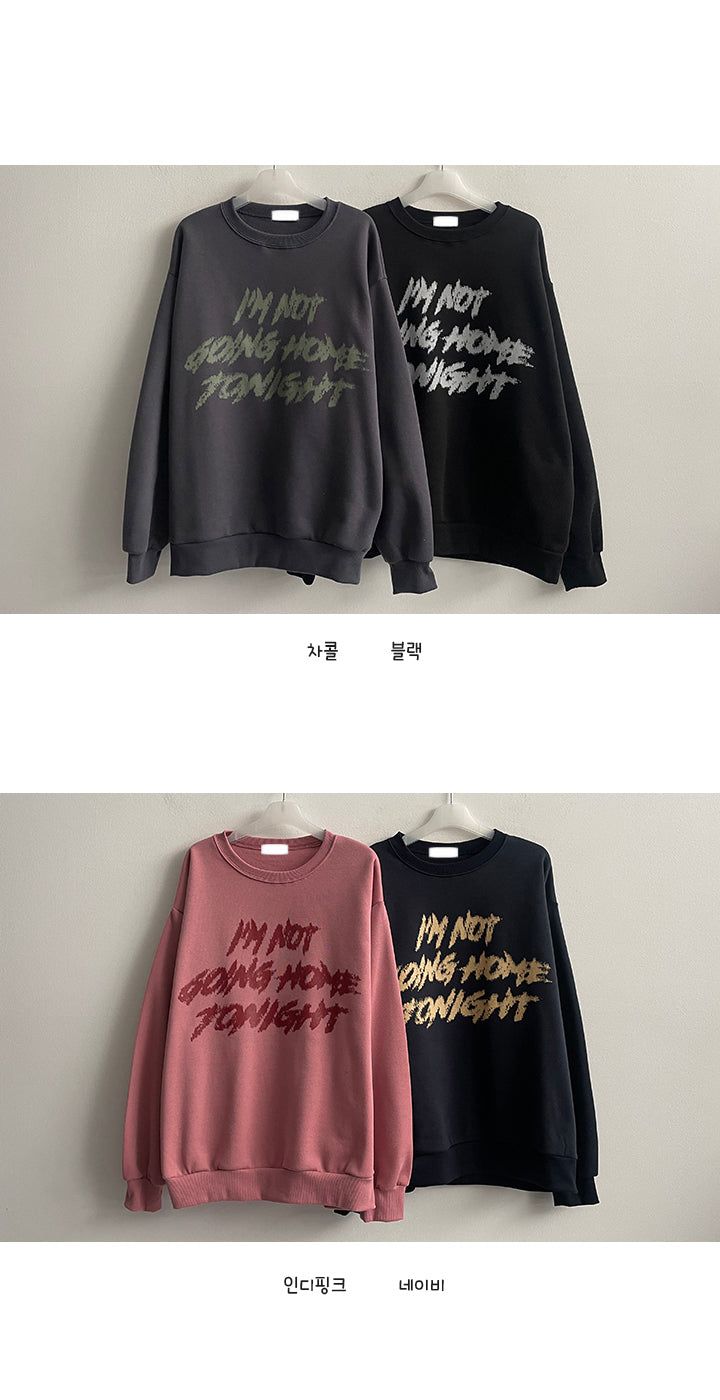 Rudy lettering oversized sweatshirt