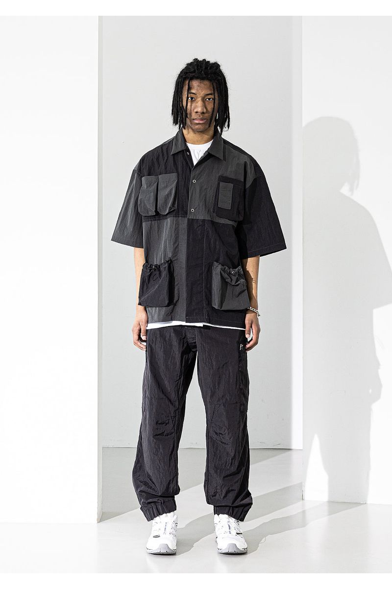LIPSTACK POCKET OVERSIZED SHORT SHIRTS