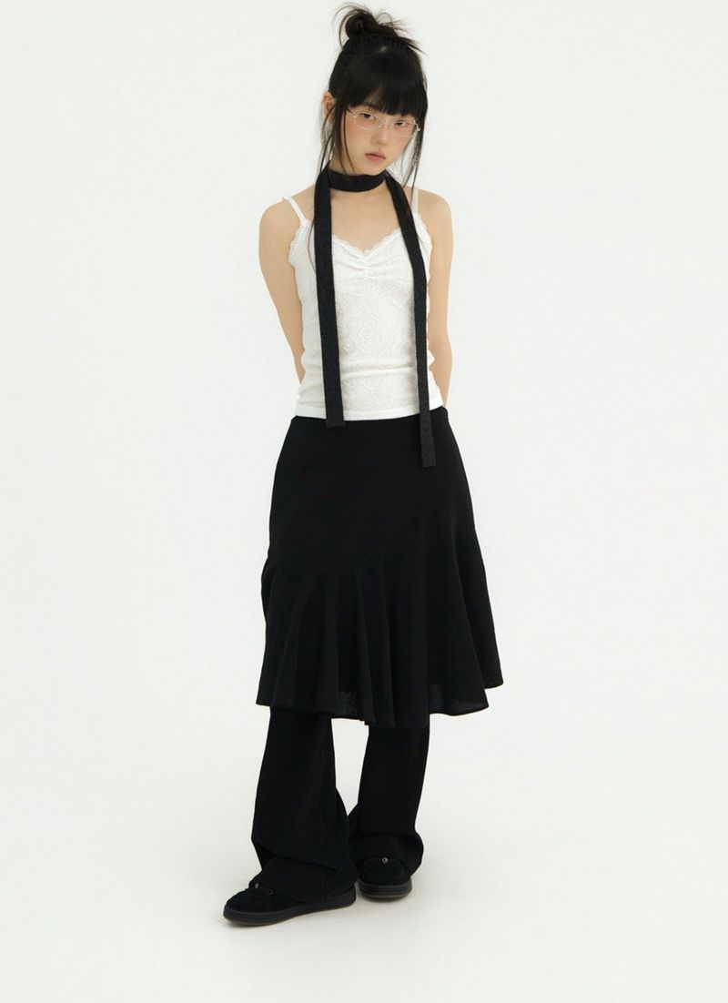 BUTTON LOW BOOTS-CUT PT BLACK
