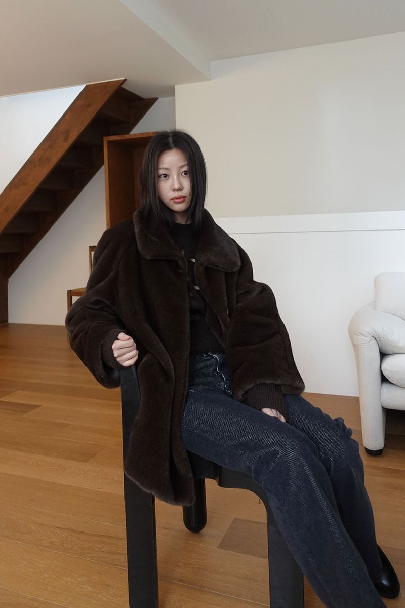 m.o.k(モク)の「grandma brown fur coat(Jackets/Outerwear)」