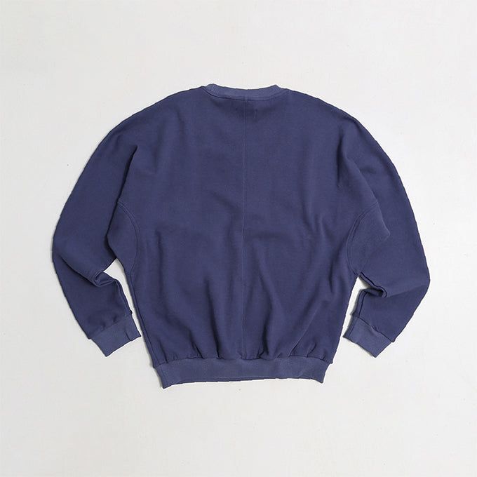 HALF ZIP LAYERD SWEATSHIRTS-SHADOW NAVY