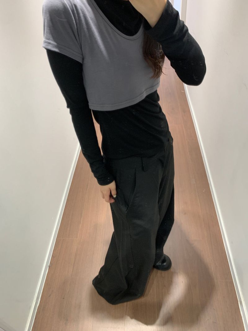 Backflip satin slacks (2color)