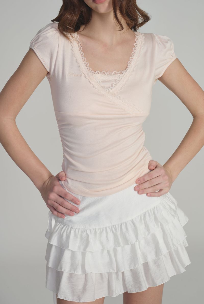 Vivienne Ballet Lace Top (SSver), Pink