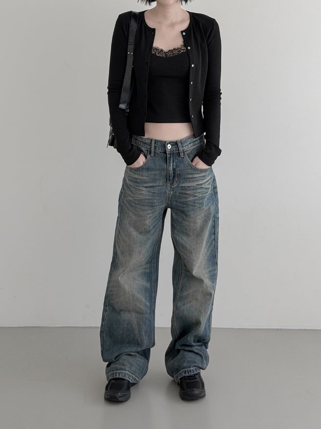 Satay Brush Washed Straight Denim