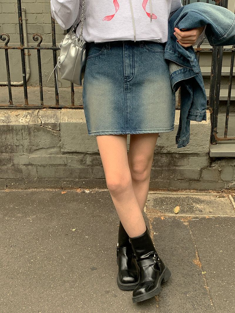 [MADE] Dune Y2K denim mini skirt