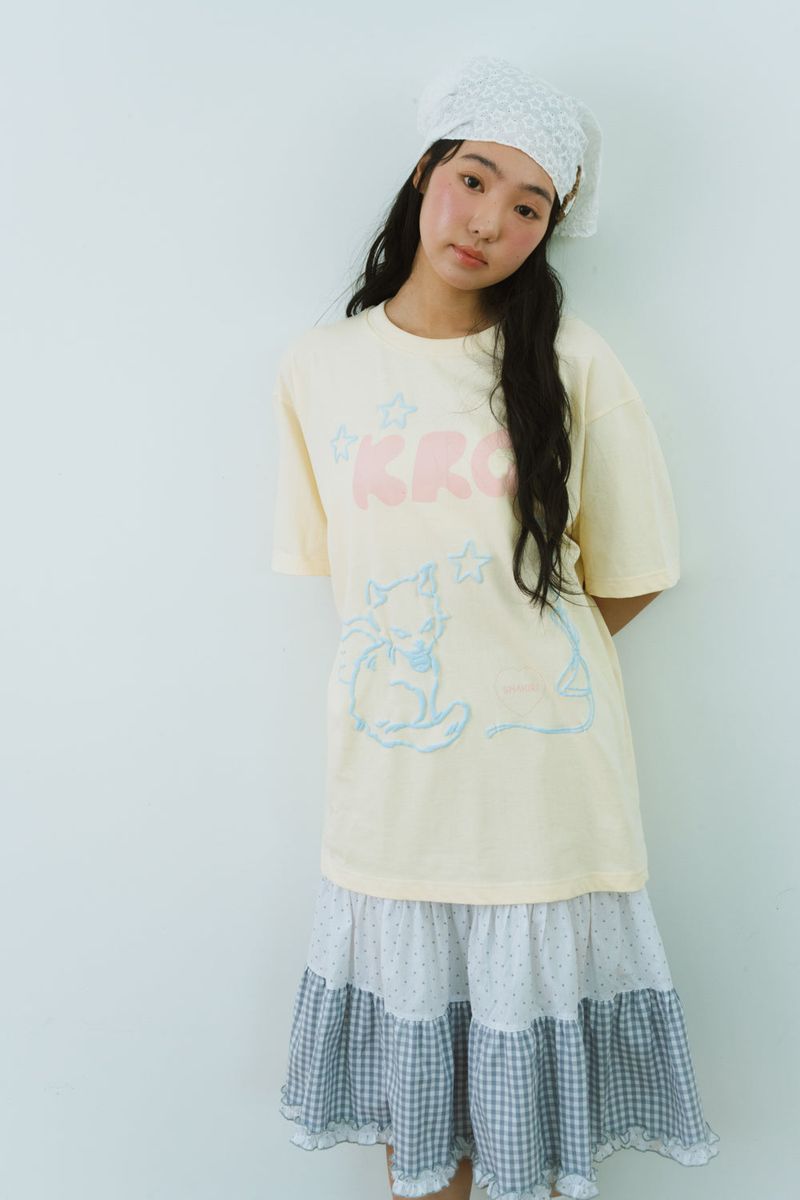 POWDER COTTON CANCAN SKIRT