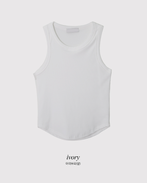 SW Basic Rib Crop Sleeveless (5color)
