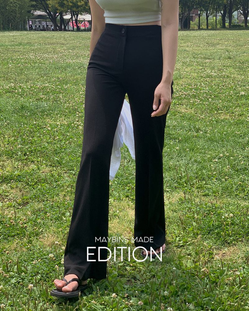 MAYBINS（メイビンス）の「[MADE] スリットボリュームアップブーツカットスラックス（パンツ）」