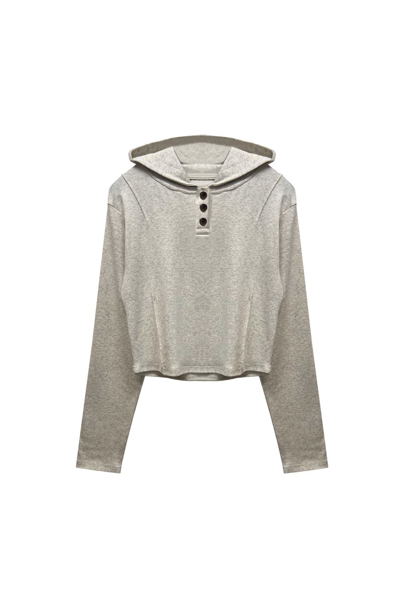ILLA PPINTUCK HOODIE / OTAMEAL