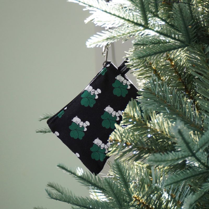 Keep Clover pattern keyring pouch(mini)