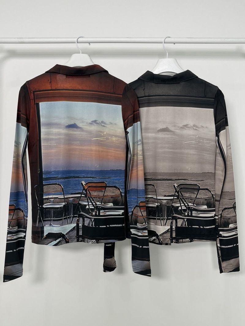 SUNSET COLLAR T-SHIRT