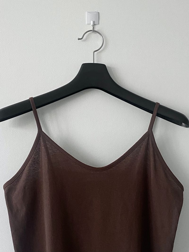 Natural linen sleeveless