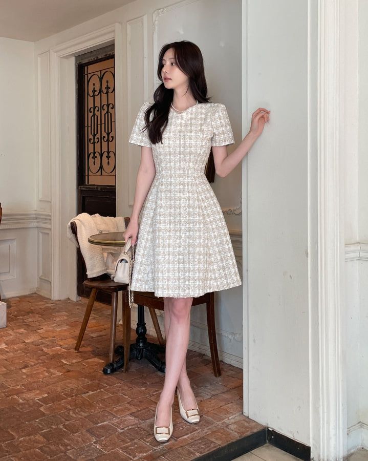 iam mari（アイアム マリ）の「Koan Heart Neck Puff Flare Mini One Piece（Dresses）」