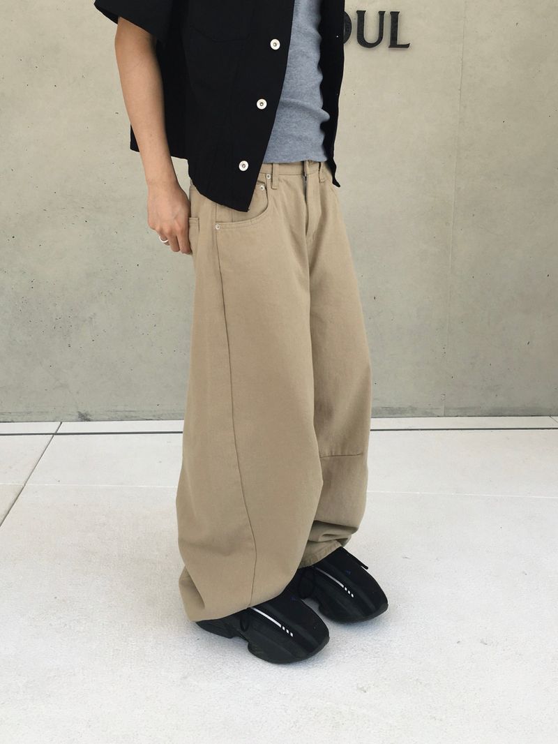 Diato Curved Dart Cotton Pants 5C