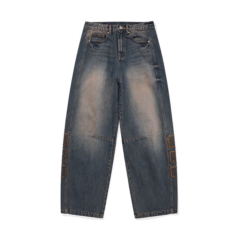 karactor(カラクター)の「Vintage emblem denim pants / Muddy blue(Pants)」